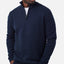 Industrie - The Lakewood Zip Neck Sweater, jumper, - Dark navy melange