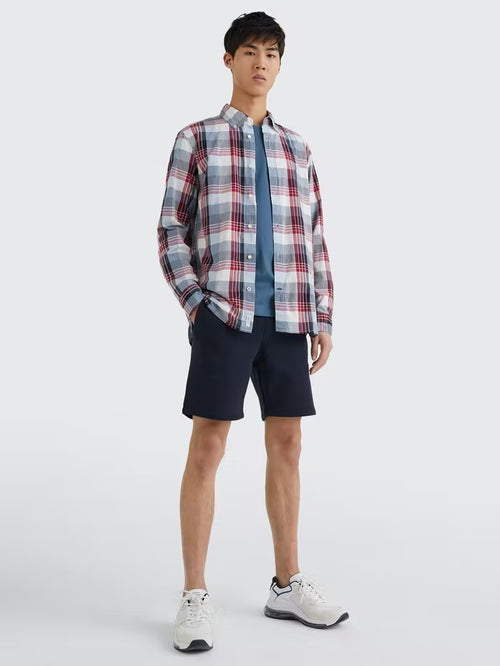 Tommy Check Shirt - Red, Blue, Grey, White