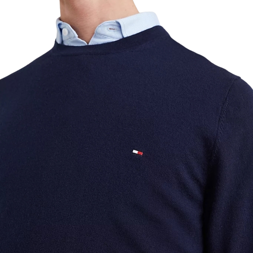 Tommy Hilfiger Soft Merino Wool Crew Neck Pullover - Desert Sky
