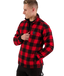 Traquair Station Wool Jacket - Red & Black Check