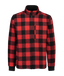 Traquair Station Wool Jacket - Red & Black Check