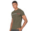 Tommy Hilfiger - Two Town Chest Stripe Tee - Army Green