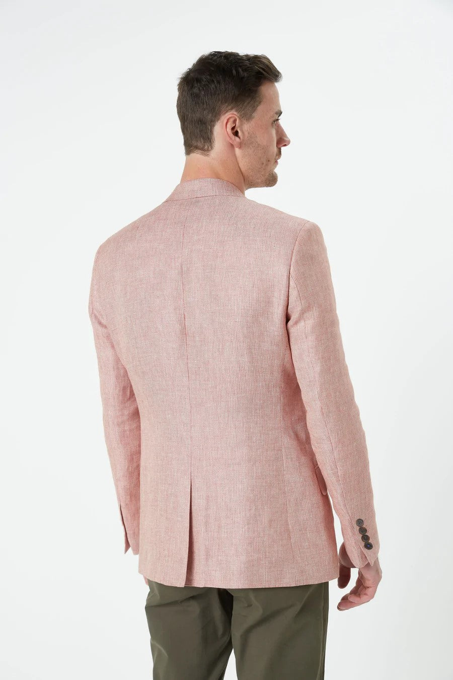 Wolf Kanat - Linen Blazer - Caspian Red