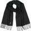 Unisex Wool Scarf - Webb Check - Charcoal & Black
