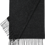 Swanndri - Wool Scarf - Webb Check - Charcoal grey black