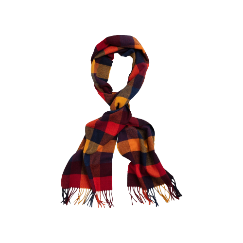 Gant Multi Check Scarf - Gold