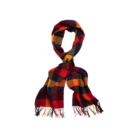 Gant Multi Check Scarf - Gold