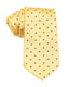 OTAA - Nailhead Polka Dot Tie - Yellow with Navy
