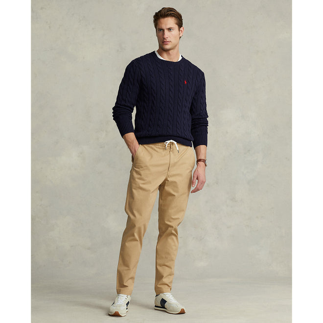 Cable-Knit-Cotton-Sweater-Navy-Red-Logo