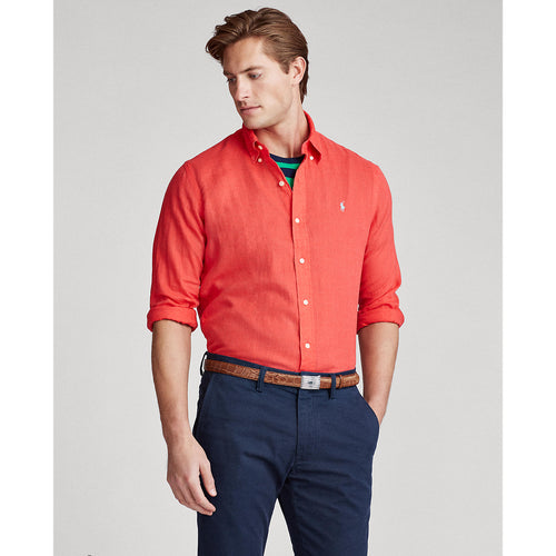 Ralph Lauren - Long Sleeve Linen Shirt - Red