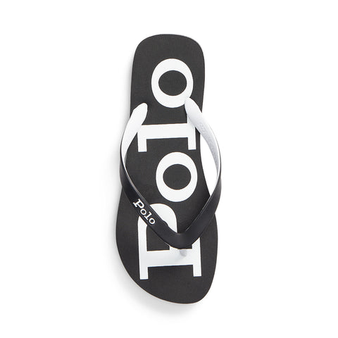 Ralph Lauren - Bolt Flip Flops/Thongs - Black & white