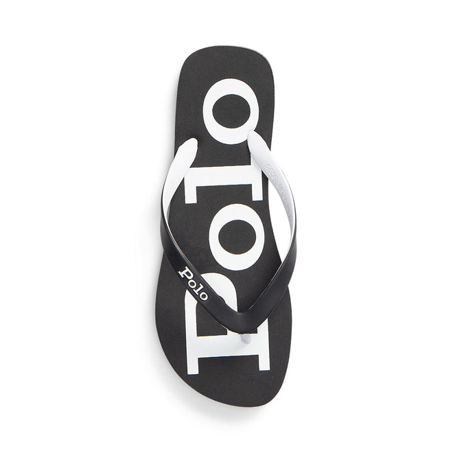 Ralph Lauren - Bolt Flip Flops/Thongs - Black & white
