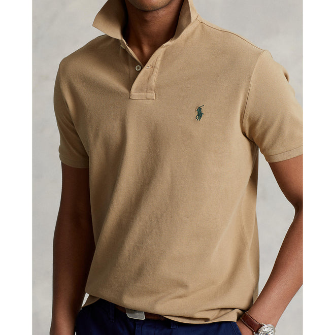 Ralph Lauren - Custom Fit mesh Polo - Khaki Beige