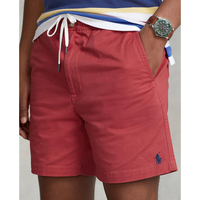 Ralph Lauren - 6 inch prepster stretch chino short - red