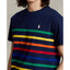 Ralph Lauren - Custom Fit Striped Jersey tshirt - navy and multicolour stripes