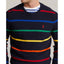 Ralph Lauren - Striped Mesh Knit Cotton Sweater - Navy