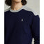 Ralph Lauren - Cotton Blend Crew Neck Sweater - navy and grey