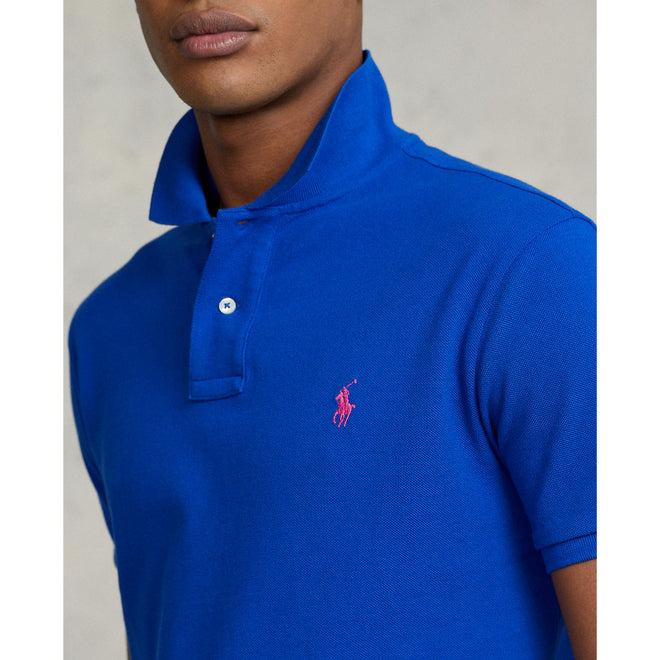 Ralph Lauren - Custom Fit Mesh Polo - Royal Blue