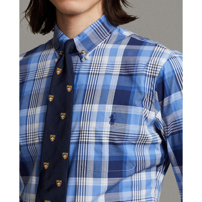 Ralph Lauren - Poplin Stretch Custom Fit Shirt - Check - Blue