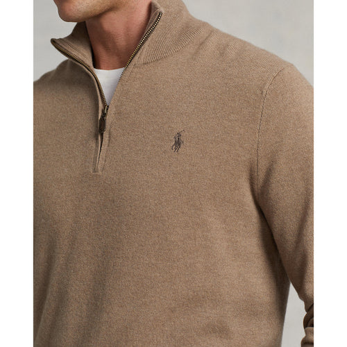 ralph lauren merino half zip
