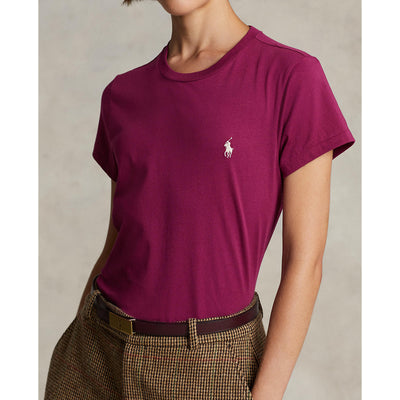 Ralph Lauren - Cotton Crew Neck Tee - Purple  Burgundy