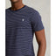 Ralph Lauren - Custom Slim Fit Jersey Crewneck Tshirt - Striped - navy & White