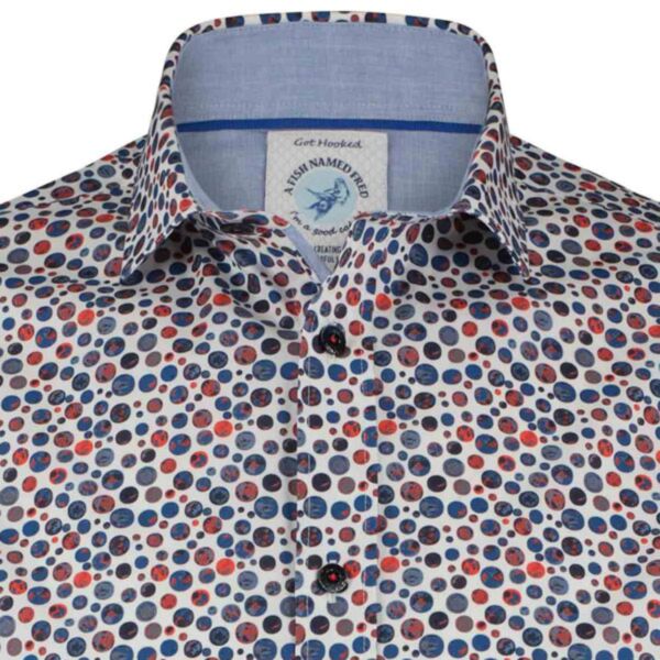 Long Sleeve Shirt - Round Structures - White