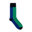 Colour Block Socks - Green/Blue