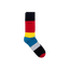 Colour Block Socks - Russett Orange | Plum Jam | Wine | Teal