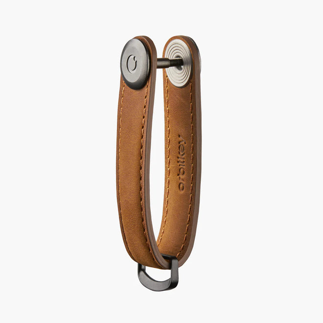 Key Organiser - Crazy Horse - Chestnut Brown with Brown Stitching