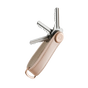 Orbit Key - Key Organiser - Leather - Blush with Blush Stitching