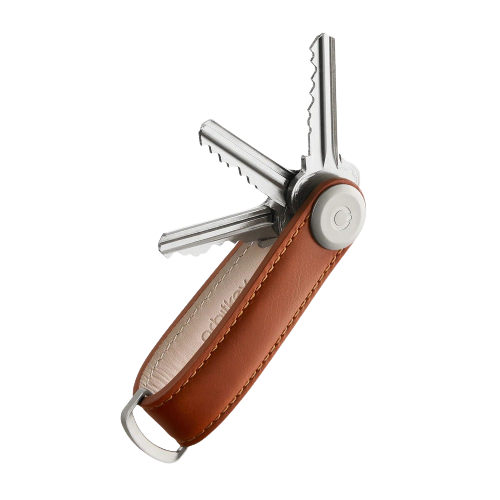 Orbit Key - Key Organiser - Leather - Cognac with Tan Stitching
