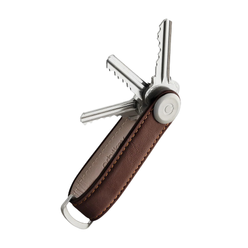 Orbit Key - Key organiser - Leather  - Espresso Brown Stitching