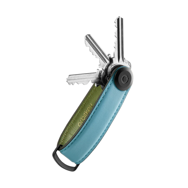 Orbit Key - Key organiser - leather - Sea Foam