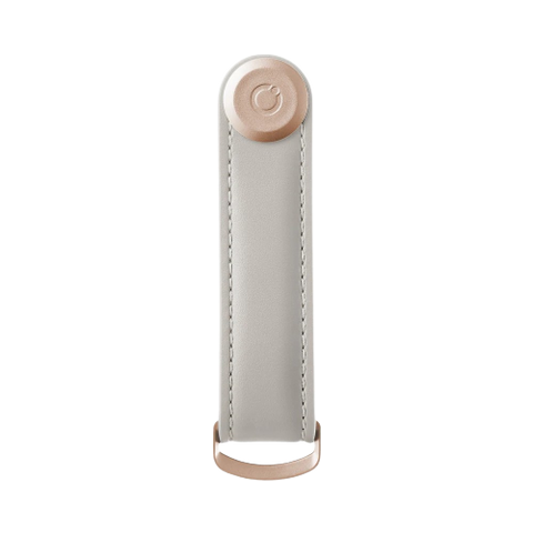 OrbitKey - Key Organiser - Leather - Stone with Grey Stitching