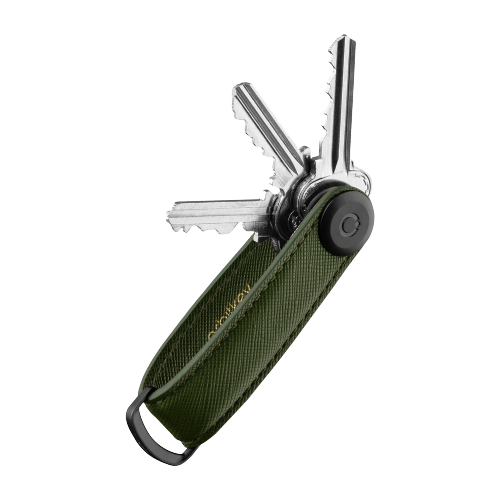 Orbit Key - Key organiser - Saffiano - Olive