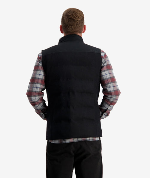 Hakatere Insulated Vest - Black Tweed