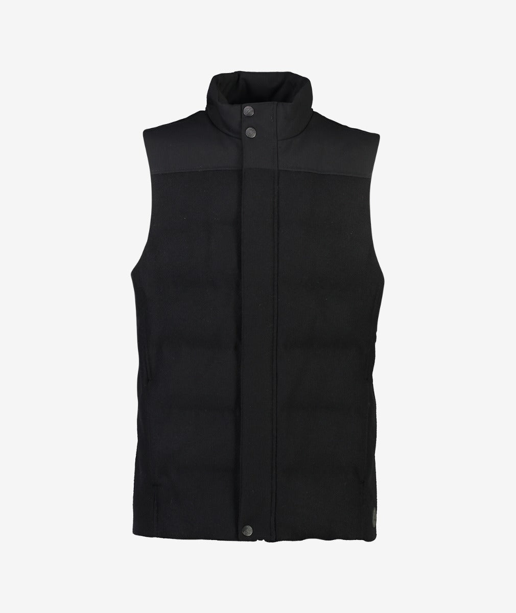 Swanndri - Hakatere Insulated Vest - Black Tweed
