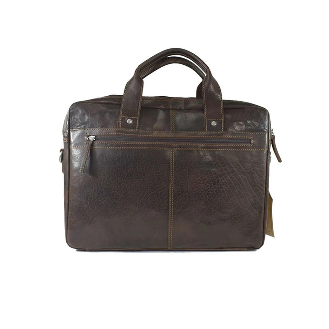 Turku Briefcase Satchel Bag - Brandy | Brown